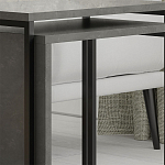 Комплект из 2-х приставных столов серого цвета из дерева ZIGOSH RETRO GREY варинант исполнения - 4 | Loft Concept в Краснодаре