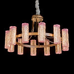 Люстра круглая с текстурными цилиндрическими плафонами Glimpse варинант исполнения - 1 | Loft Concept в Краснодаре