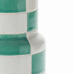 Ваза из фаянса Brighter than the Stars с шахматным принтом бирюзового цвета  варинант исполнения - 2 | Loft Concept в Краснодаре