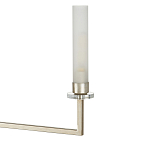 Люстра с 6-ю белыми матовыми плафонами из стекла в форме цилиндра Longitude варинант исполнения - 1 | Loft Concept в Краснодаре