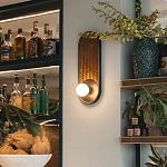 Бра с декором из плетеного бамбука Wicker Oval Lamp варинант исполнения - 3 | Loft Concept в Краснодаре