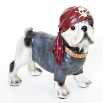 Статуэтка собака в бандане Fashionable Dogs Pirate варинант исполнения - 1 | Loft Concept в Краснодаре