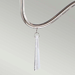 Люстра цвета никель с прозрачными стеклянными подвесками в форме капель Elstead Lighting варинант исполнения - 12 | Loft Concept в Краснодаре