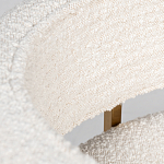 Стул букле бежевый с каркасом цвета матовое золото Tactility варинант исполнения - 4 | Loft Concept в Краснодаре