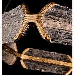 Люстра кольцевая с текстурным природным рисунком IceFlame варинант исполнения - 2 | Loft Concept в Краснодаре