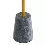 Кофейный столик круглый из мрамора серый Reliable Foundation варинант исполнения - 4 | Loft Concept в Краснодаре