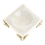 Подставка под шар квадратная из натурального камня Мрамор на ножках Natural Stone Sphere Stands варинант исполнения - 1 | Loft Concept в Краснодаре