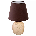 Настольная лампа с тканевым абажуром на овальном основании Lampshade on Oval Base варинант исполнения - 1 | Loft Concept в Краснодаре