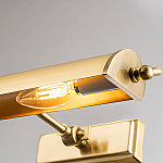 Светильник для картин цвета состаренная латунь с широким плафоном на прямоугольном основании Elstead Lighting варинант исполнения - 8 | Loft Concept в Краснодаре