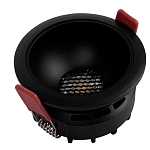 Встраиваемый спот светодиодный круглый черного цвета с углублением Ombra Lux  варинант исполнения - 4 | Loft Concept в Краснодаре