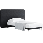 Кровать с большим мягким изголовьем Unity Grey Bed варинант исполнения - 7 | Loft Concept в Краснодаре