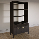 Стеллаж Primo с ящиками Темный орех варинант исполнения - 2 | Loft Concept в Краснодаре