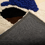 Ковер ручной работы Electric blue and popcorn варинант исполнения - 8 | Loft Concept в Краснодаре