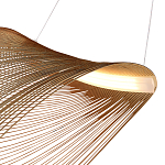 Подвесной светильник фигурный из деревянных прутьев Ecofriendly Light Source варинант исполнения - 4 | Loft Concept в Краснодаре