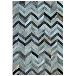 Ковер Geometry Zig из шкуры буйвола