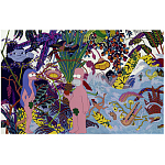 Homer Simpson in Paradise картина акрил на холсте варинант исполнения - 4 | Loft Concept в Краснодаре