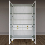 Дизайнерский шкаф витрина Elsa Dreams White с 4-мя ящиками варинант исполнения - 5 | Loft Concept в Краснодаре