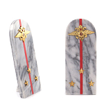 Сувенир Погон МВД из натурального камня мрамор Souvenir Epaulets варинант исполнения - 3 | Loft Concept в Краснодаре
