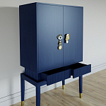 Кабинетный шкаф Elsa Dreams Blue с 2-мя ящиками варинант исполнения - 2 | Loft Concept в Краснодаре