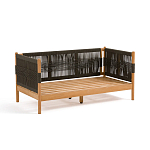 Садовый диван из тикового дерева и веревок Оreon варинант исполнения - 4 | Loft Concept в Краснодаре