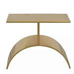 Дизайнерский журнальный стол золотой на полукруглом основании Wecaben варинант исполнения - 2 | Loft Concept в Краснодаре