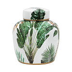 Ваза с крышкой фарфоровая с ручной росписью Leopard Collection  варинант исполнения - 1 | Loft Concept в Краснодаре