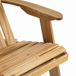 Уличное кресло из массива акации Adirondack Wooden Chair Natural варинант исполнения - 6 | Loft Concept в Краснодаре
