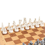 Шахматы Северные народы в ларце из натурального бука Decorative Thematic Chess варинант исполнения - 3 | Loft Concept в Краснодаре