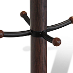 Вешалка коричневая с круглым основанием и черными металлическими крючками Industrial Metal Rust варинант исполнения - 2 | Loft Concept в Краснодаре