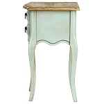 Прикроватная тумба из массива березы светло-бирюзовая Montmartre Provence Bedside Table варинант исполнения - 5 | Loft Concept в Краснодаре