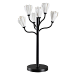 Настольная лампа с ветвями и белыми фарфоровыми цветами Floralis варинант исполнения - 1 | Loft Concept в Краснодаре