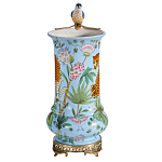 Ваза из фарфора с птицей на бронзовой ветке Garden of Eden варинант исполнения - 4 | Loft Concept в Краснодаре