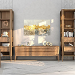 Витрина правая из массива дуба с 5-ю полками и 2-мя ящиками Tasteful Furniture варинант исполнения - 2 | Loft Concept в Краснодаре