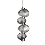 Подвесной светильник с 4-мя рифлеными стеклянными шарами Marcelh Light варинант исполнения - 1 | Loft Concept в Краснодаре