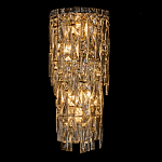 Бра с каскадом из прозрачного хрусталя и корпусом из металла цвета хром Constant Sparks варинант исполнения - 6 | Loft Concept в Краснодаре