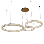 Люстра с 3-мя кольцами из натурального камня Minerals of Light варинант исполнения - 1 | Loft Concept в Краснодаре