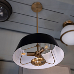 Подвесной светильник с конусовидным металлическим абажуром черного цвета Kichler варинант исполнения - 9 | Loft Concept в Краснодаре