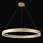 Люстра подвесная светодионая кольцевая золотого цвета Ring Horizontal варинант исполнения - 2 | Loft Concept в Краснодаре