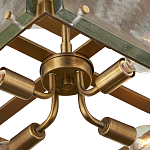 Потолочный светильник квадратный из толстого литого стекла Cast Glass варинант исполнения - 3 | Loft Concept в Краснодаре