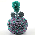 Статуэтка тропический фрукт Pandora Tropical Fruit Lilac Turquoise Flower варинант исполнения - 2 | Loft Concept в Краснодаре