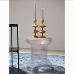 Кофейный столик стеклянный Elegant Lilac Glass Model варинант исполнения - 2 | Loft Concept в Краснодаре