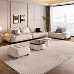 Диван двухместный кожаный с каркасом из массива дерева Furniture Medieval  варинант исполнения - 2 | Loft Concept в Краснодаре