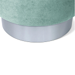 Пуф мятный велюр на металлическом основании Golden Belt варинант исполнения - 4 | Loft Concept в Краснодаре