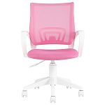 Офисное кресло с основанием из белого пластика Desk chairs Pink варинант исполнения - 2 | Loft Concept в Краснодаре