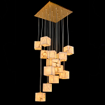 Люстра подвесная с квадратными плафонами из натурального камня Glowing Spheres варинант исполнения - 2 | Loft Concept в Краснодаре