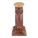 Подсвечник фигурный из натурального камня лемезит Stone Candlestick варинант исполнения - 2 | Loft Concept в Краснодаре