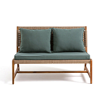 Садовый 2-х местный диван с каркасом из акации Green варинант исполнения - 6 | Loft Concept в Краснодаре