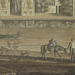 Обои ручная роспись Monuments of Paris Eau Forte on antique scenic Xuan paper варинант исполнения - 3 | Loft Concept в Краснодаре