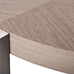 Столик журнальный с низкой круглой столешницей Wood Grain варинант исполнения - 1 | Loft Concept в Краснодаре