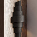 Бра в форме спирали черное с золотой внутренней отделкой Warm Glow варинант исполнения - 3 | Loft Concept в Краснодаре